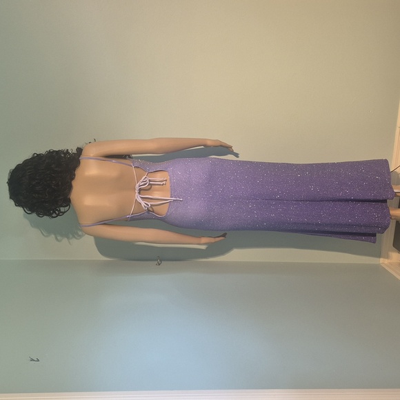 Purple Ombré Maxi Dress - Picture 4 of 17
